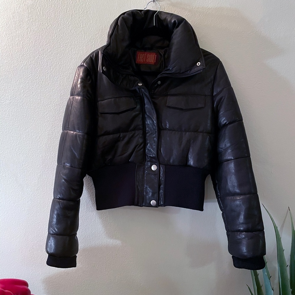 Eastside Outerwear Leather Bomber Jacket